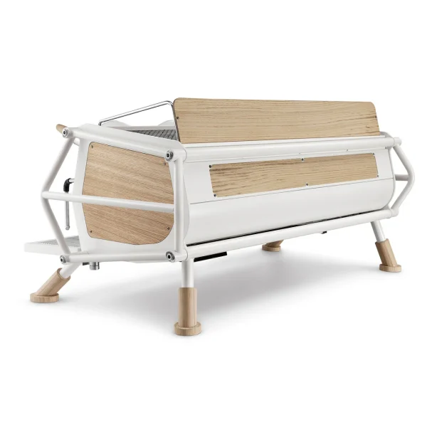 SANREMO CAFÉ RACER 3 GROUP VOLUMETRIC ESPRESSO MACHINE - WHITE WOOD - Image 3